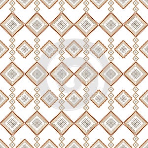 Seamless Geometric Cream-White Vector.